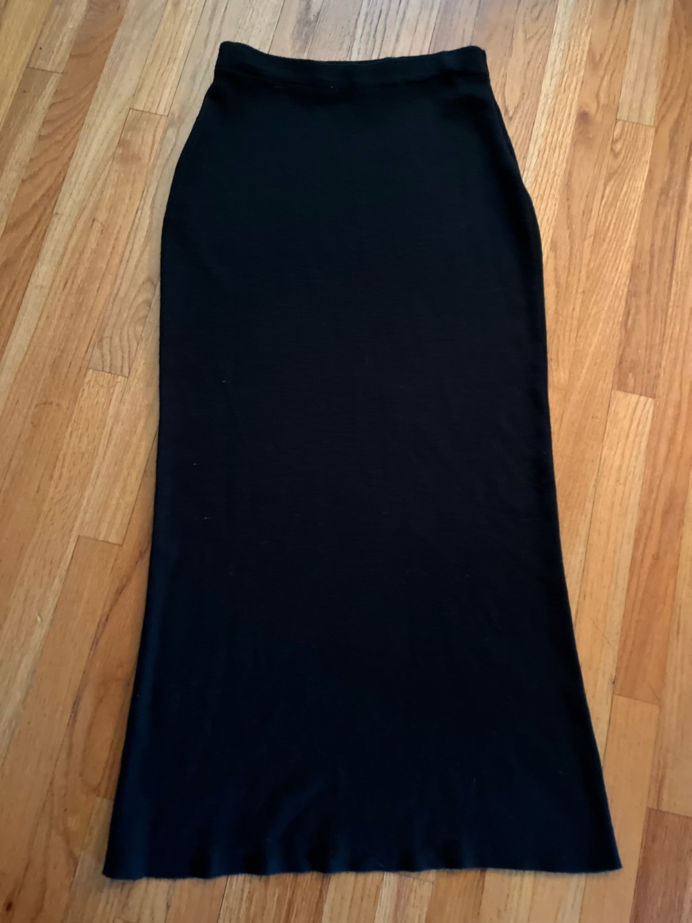 Vintage Y2K Adrianna Papell Black Maxi Skirt size large